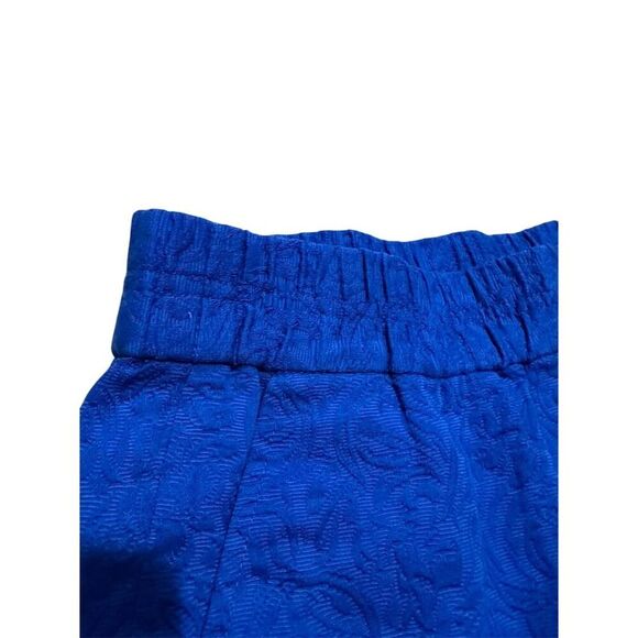 J. Crew Women's Size 10 Blue Floral Wrap Shorts Summer Casual - Picture 4 of 5